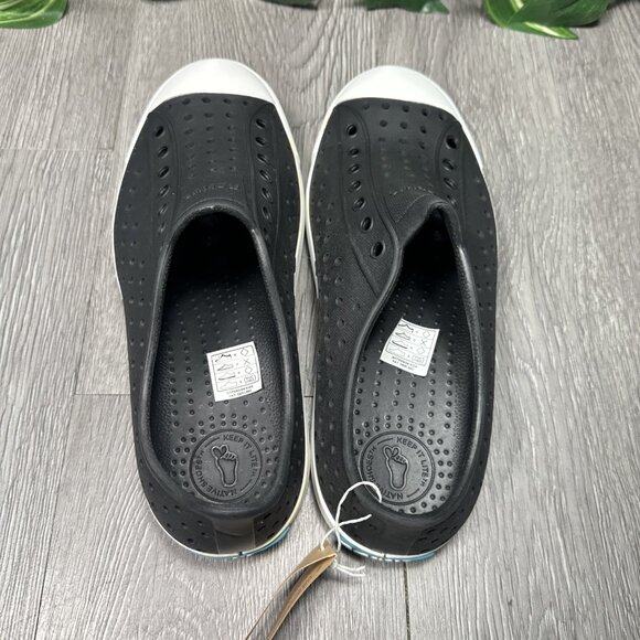 Native Jefferson Black Shell White Slip-On Water Shoes Men 5 Women 7 main image 6